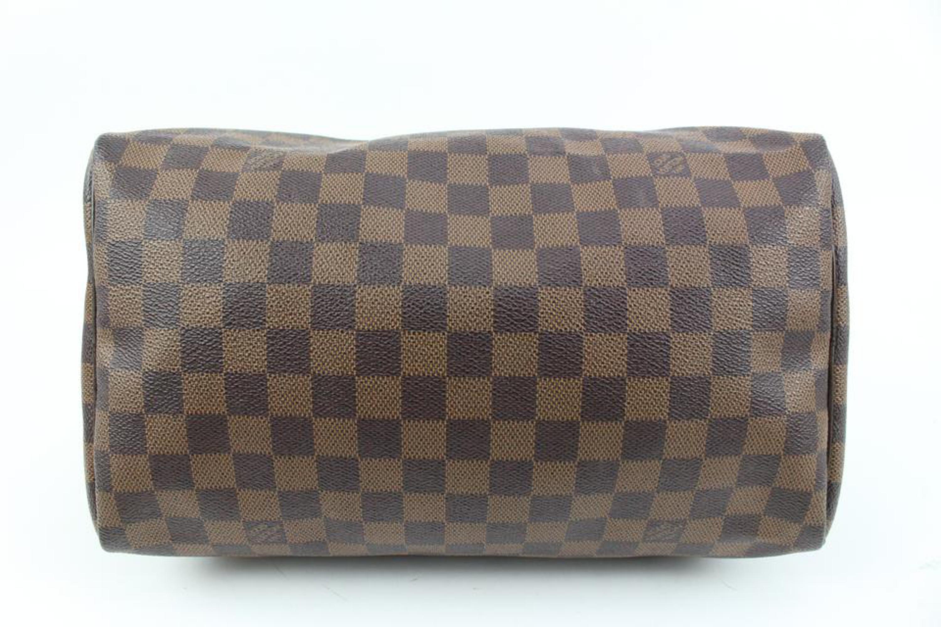 Louis Vuitton Damier Ebene Speedy 30 Boston Bag MM 58lk325s For Sale 4