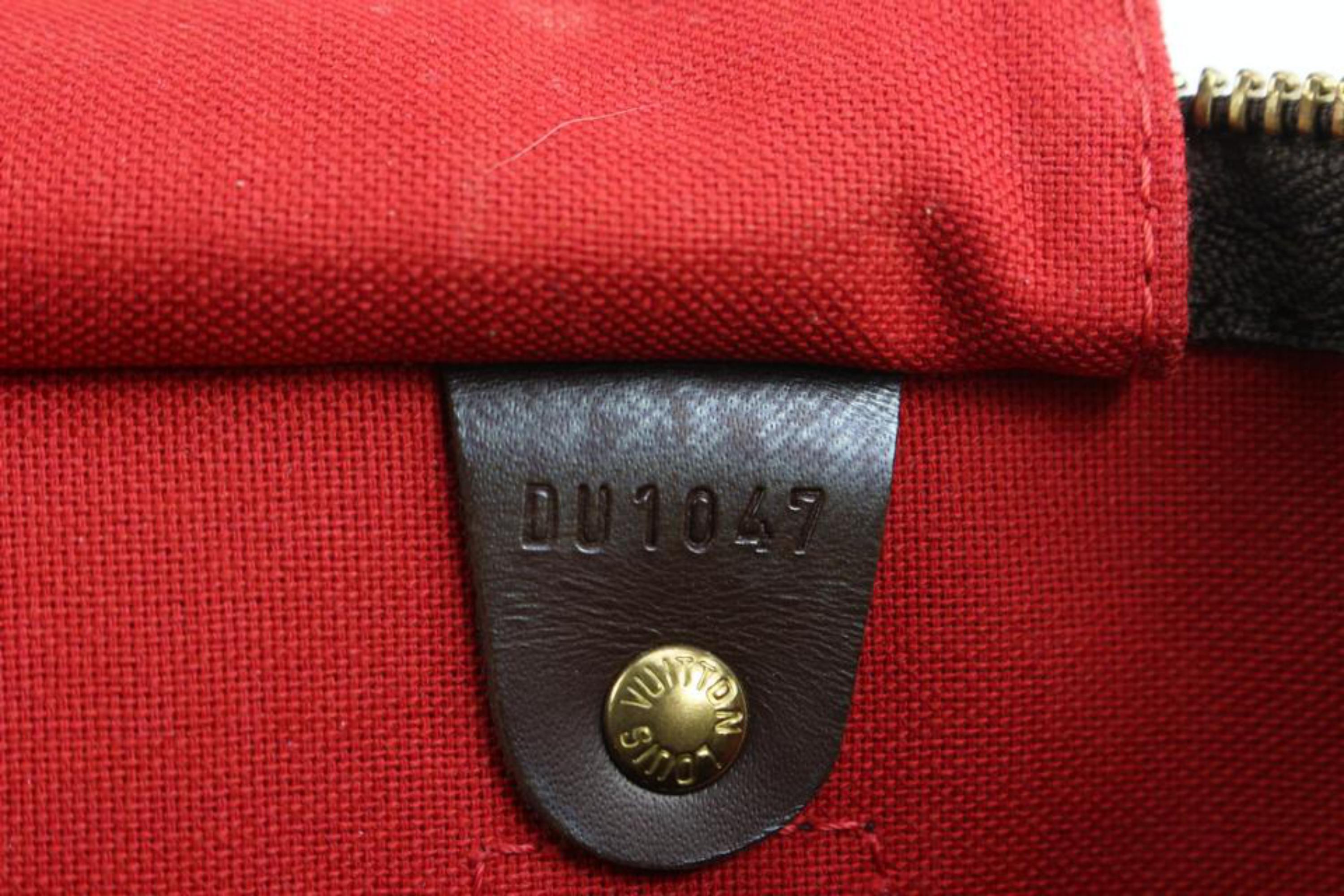 Louis Vuitton Damier Ebene Speedy 30 Boston Bag MM 68lv218s For Sale 1