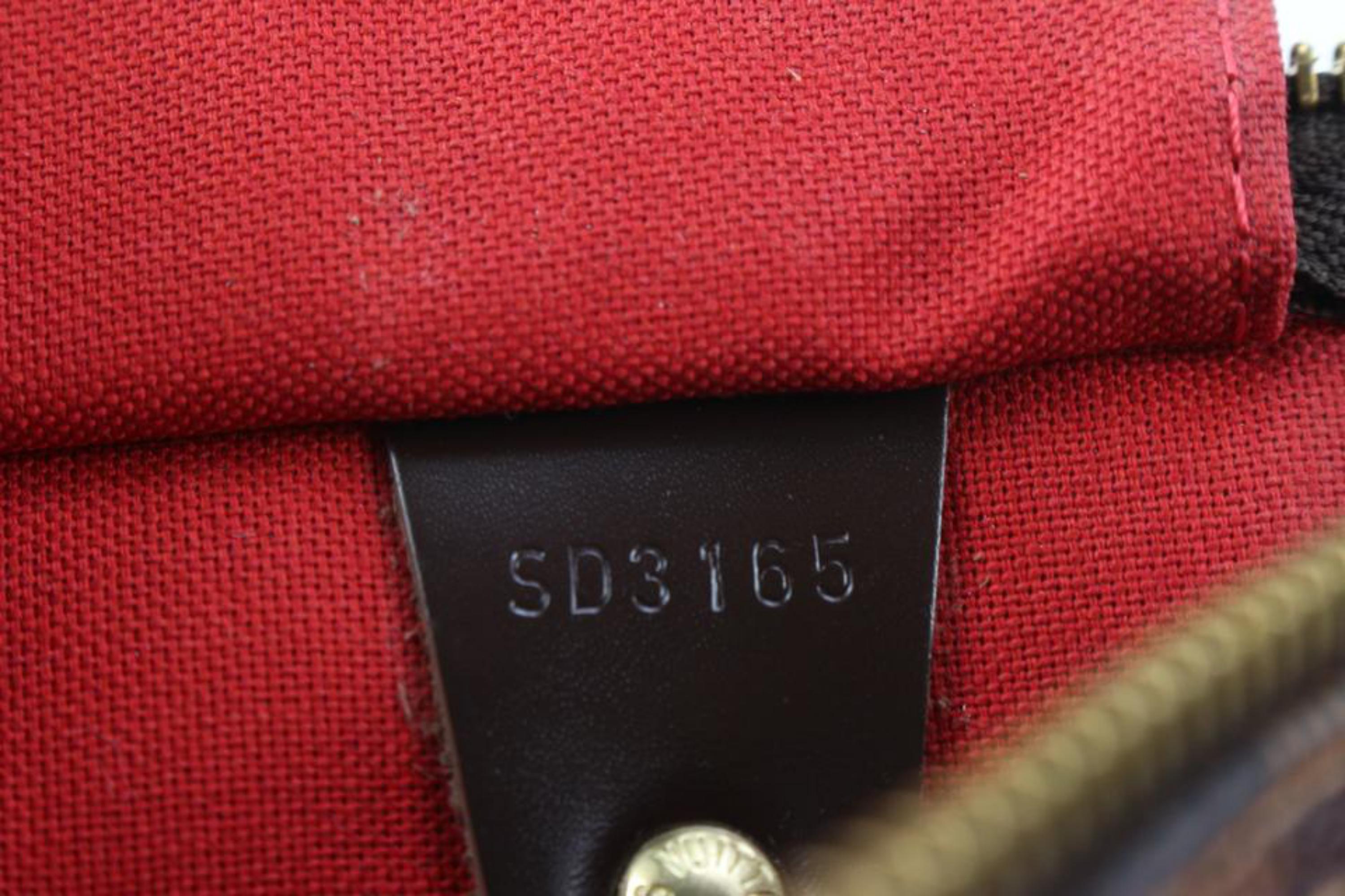 Louis Vuitton Damier Ebene Speedy 30 Boston Tasche MM 93lk33s (Braun) im Angebot