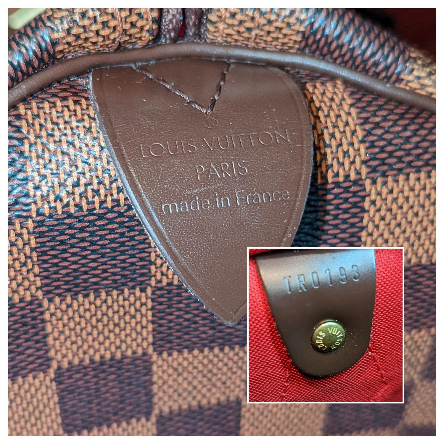 Louis Vuitton Damier Ebene Speedy 30 Satchel In Good Condition In Scottsdale, AZ