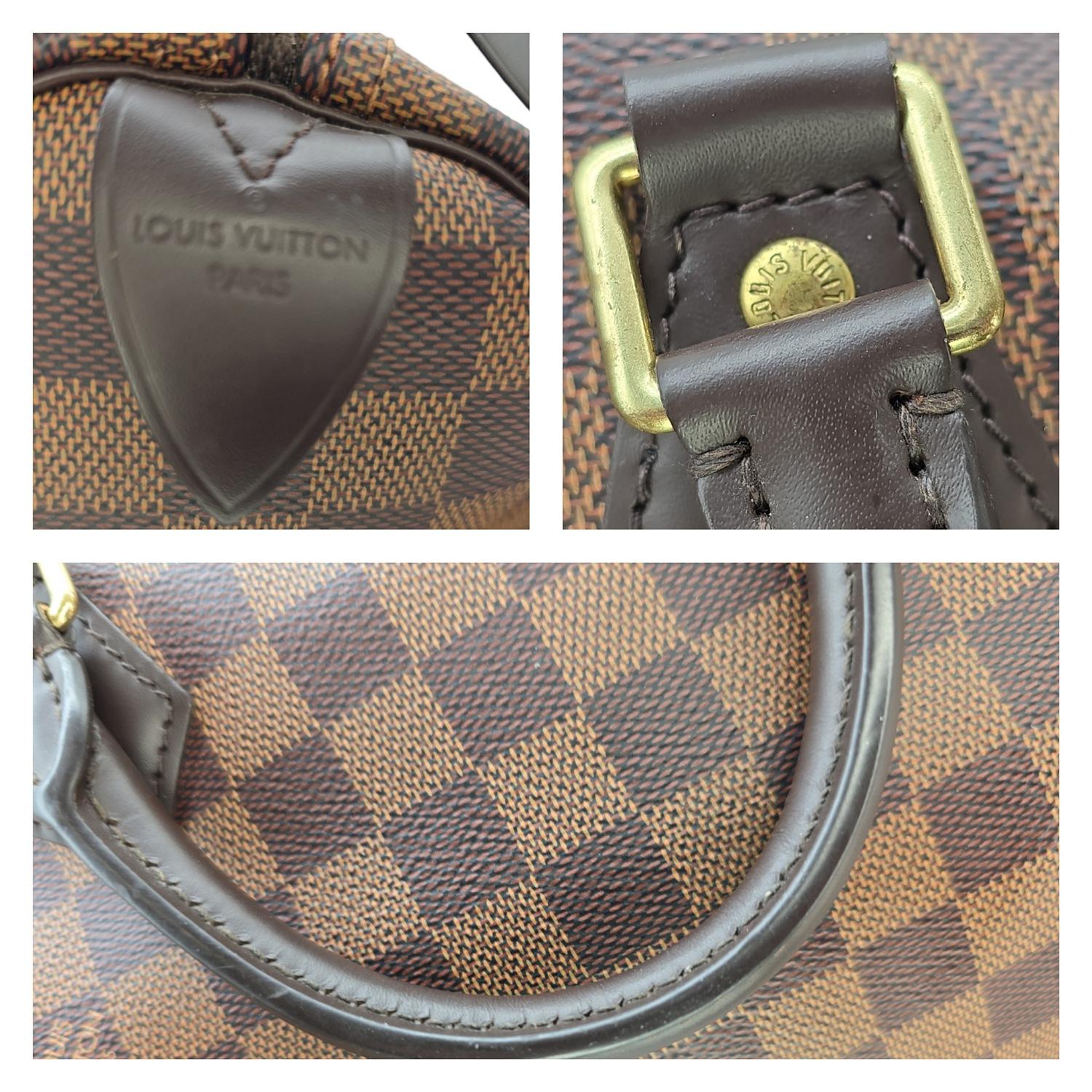 Louis Vuitton Damier Ebene Speedy 30 Satchel 4