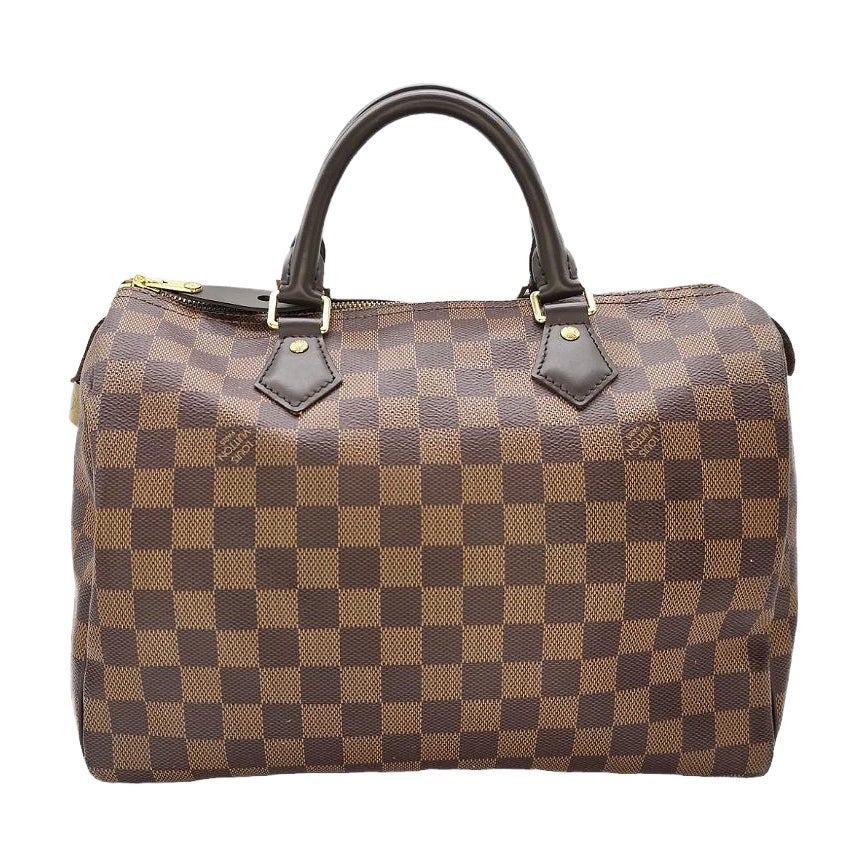Louis Vuitton Damier Ebene Speedy 30 Satchel