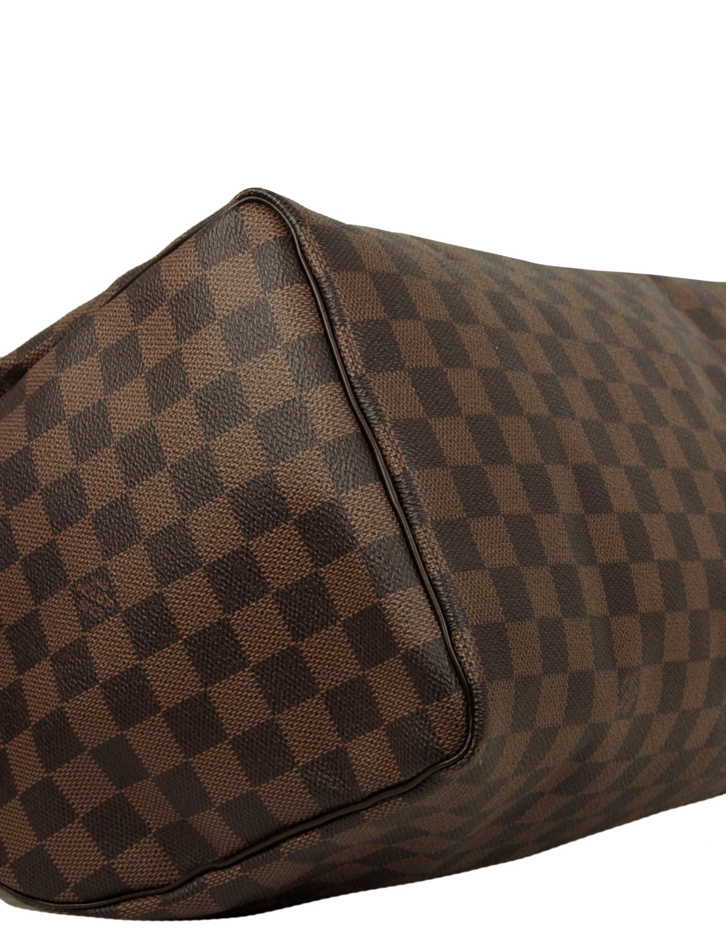 Black Louis Vuitton Damier Ebene Speedy 35 Bag For Sale