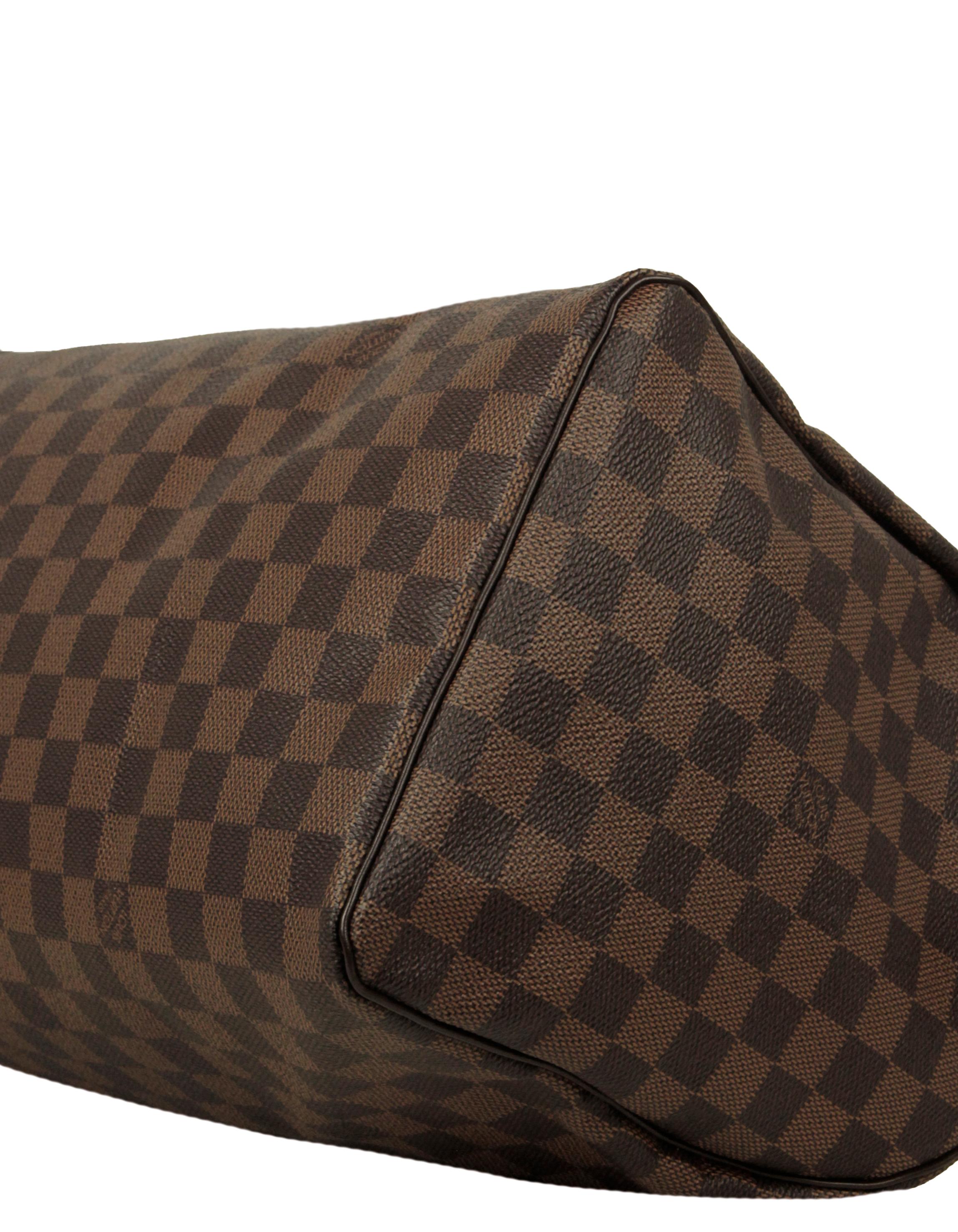 Louis Vuitton Damier Ebene Speedy 35 Bag In Excellent Condition For Sale In New York, NY