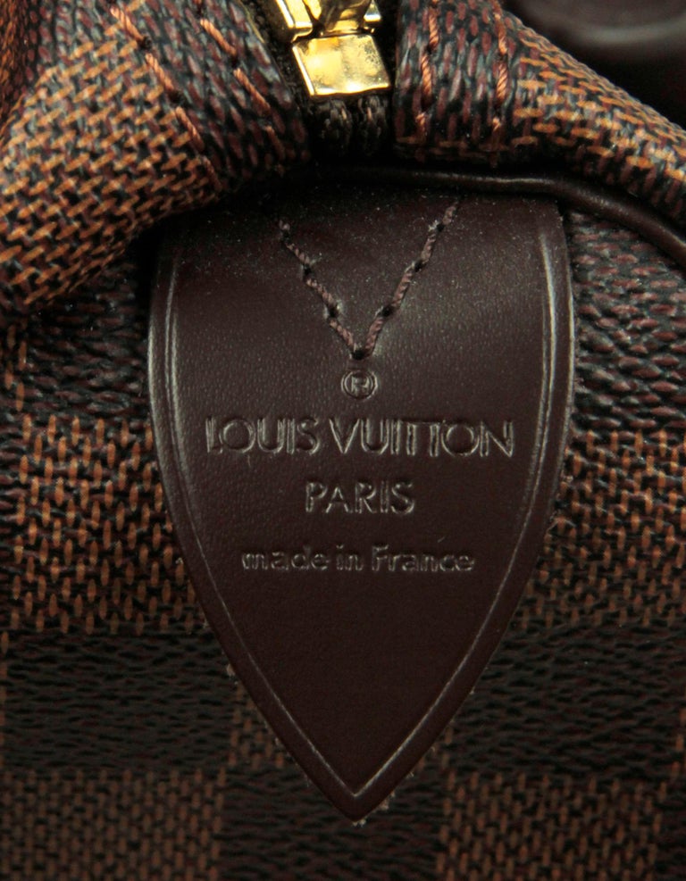 Damier Ebene Speedy 35 Tasche von Louis Vuitton im Angebot bei 1stDibs louis vuitton umhangetasche damen