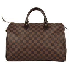 Vintage Louis Vuitton Damier Ebene Speedy 35 Bag