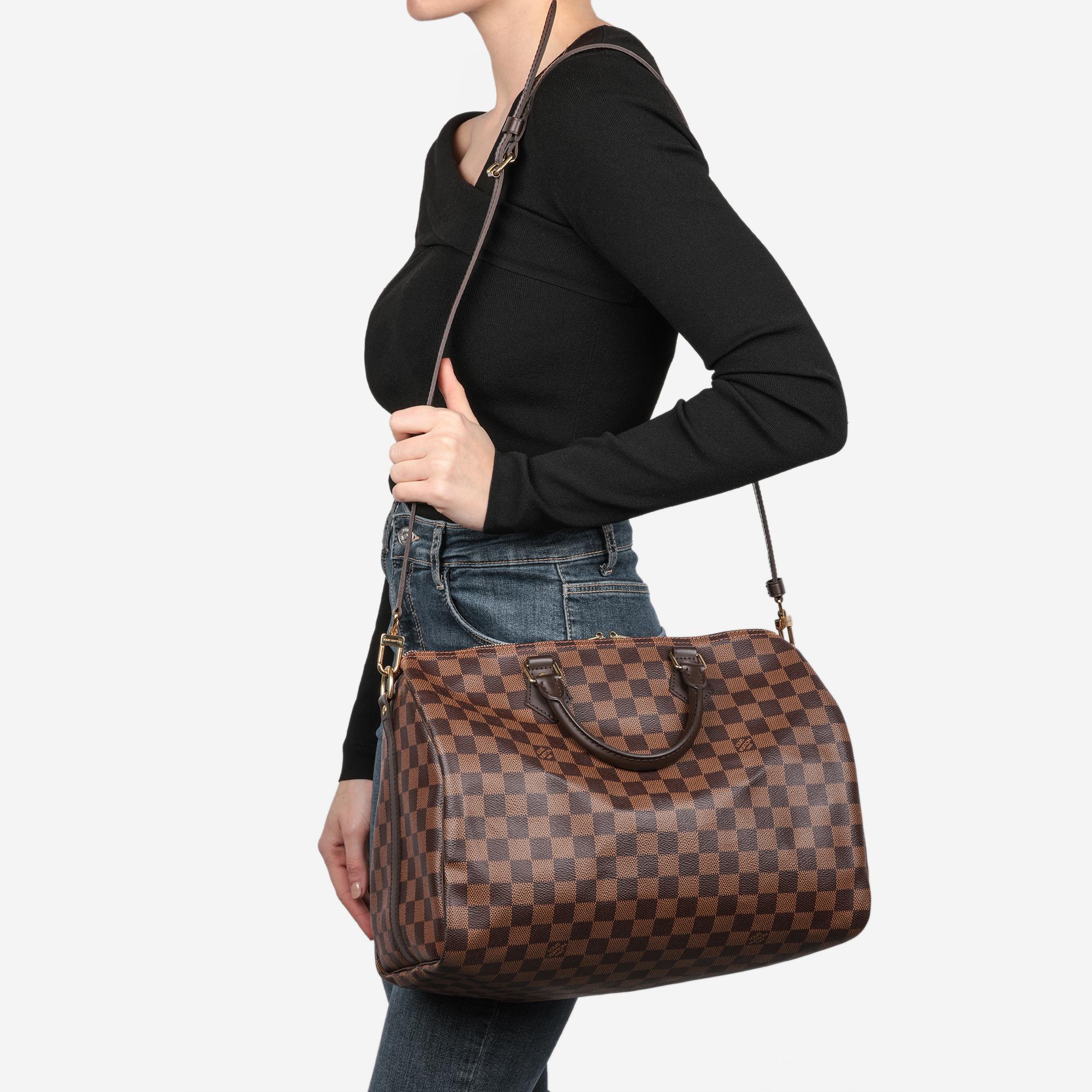 LOUIS VUITTON Damier Ebene Speedy 35 Bandoulière 9
