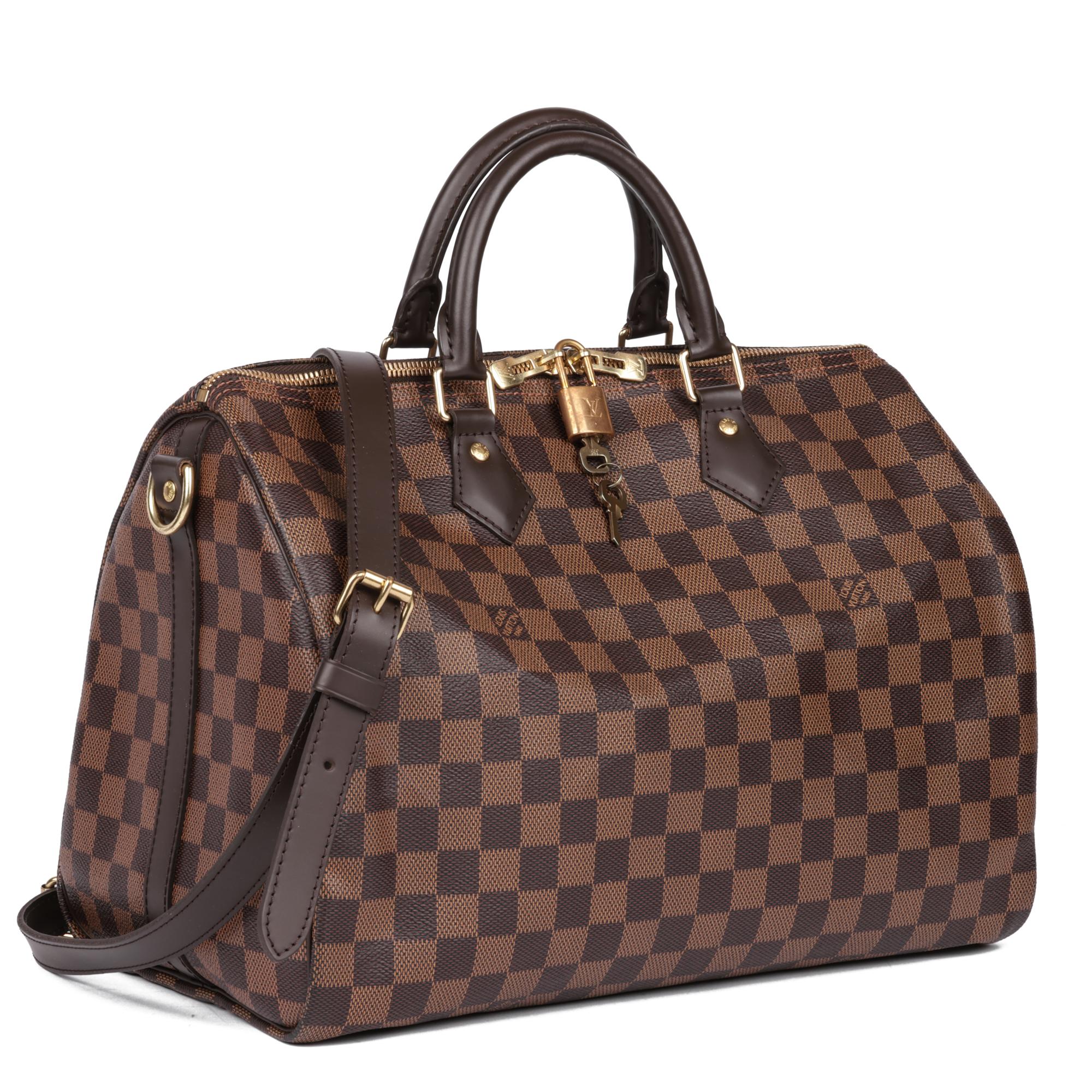 Speedy Bandoulière 35 Damier Ebene - Women - Handbags