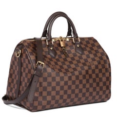 LOUIS VUITTON Damier Ebene Speedy 35 Bandoulière