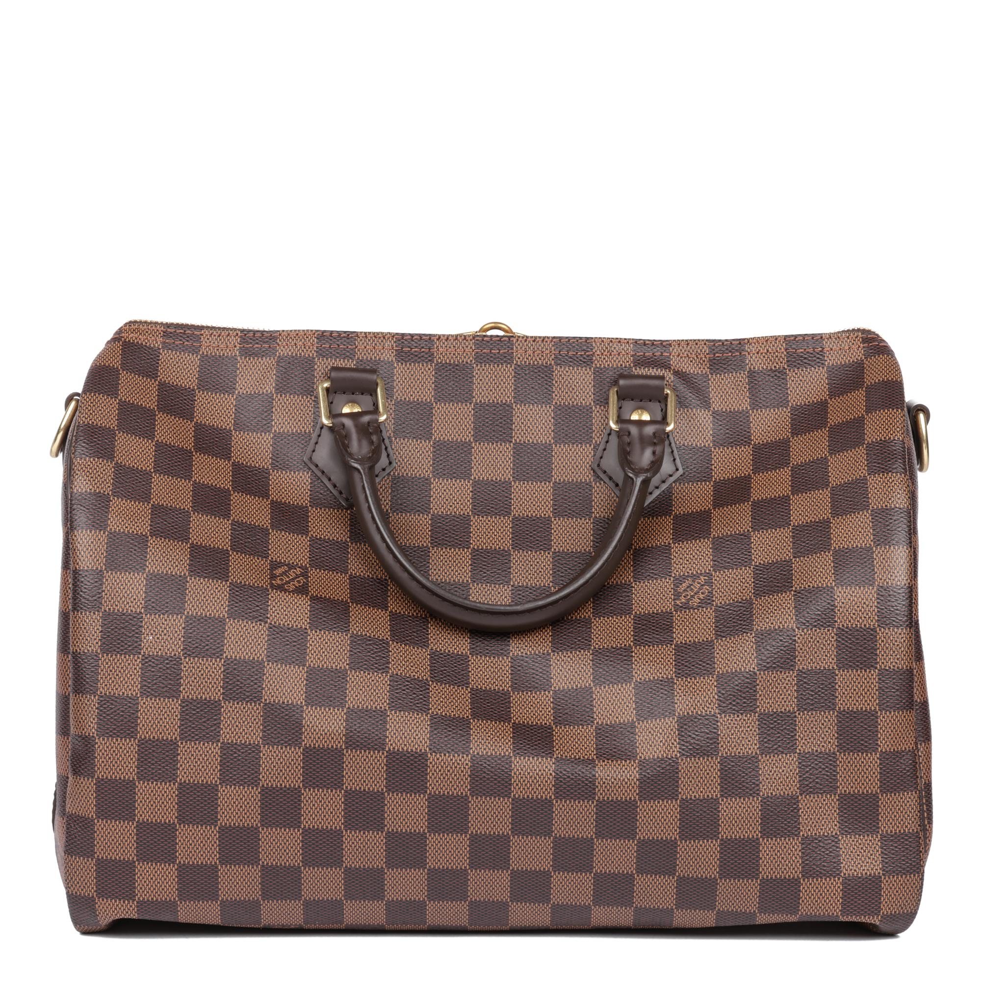 LOUIS VUITTON Damier Ebene Speedy 35 Bandoulière 1