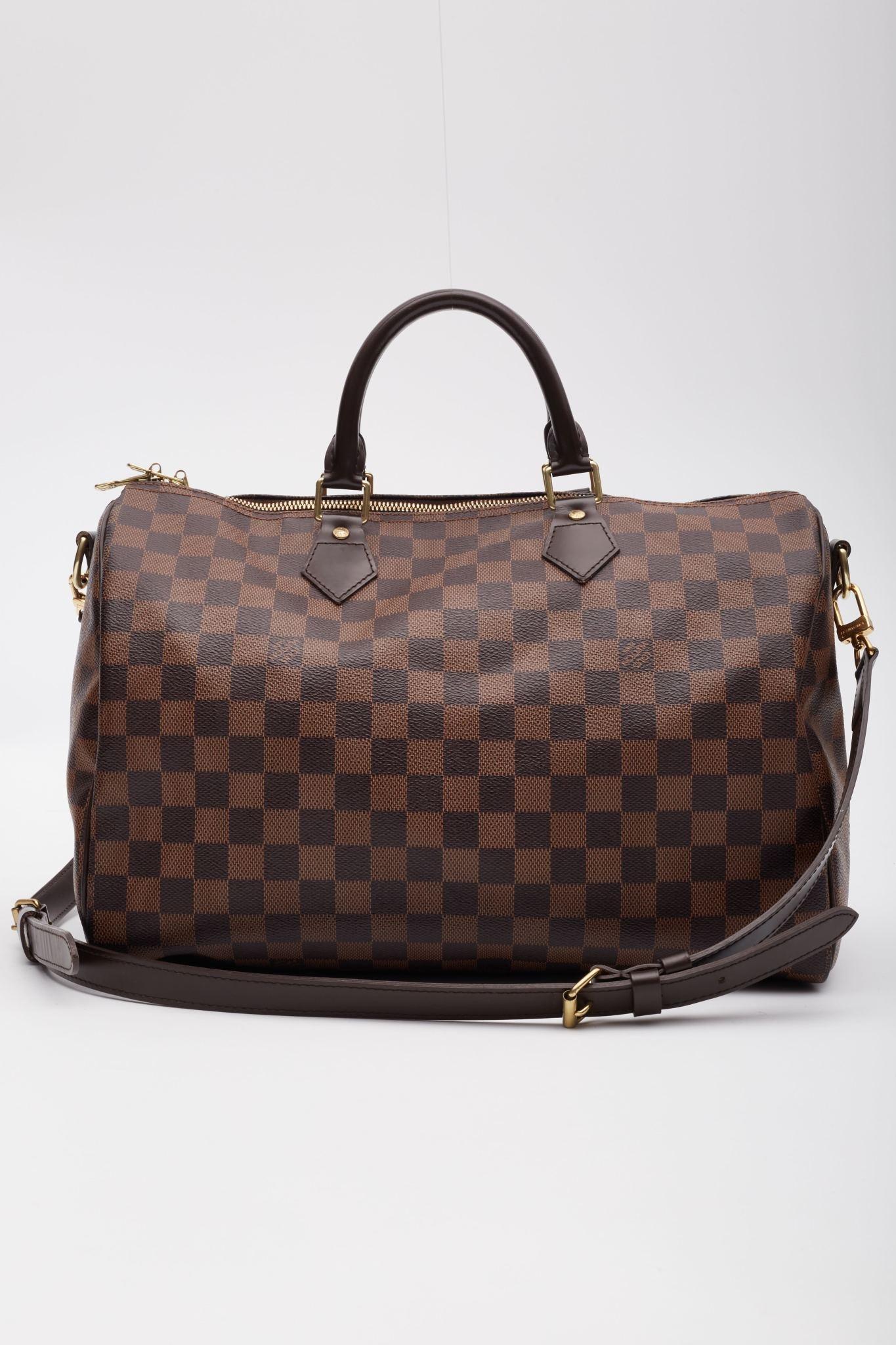 Louis Vuitton Damier Ebene Speedy Bandoulière 35 Bag In Good Condition In Montreal, Quebec
