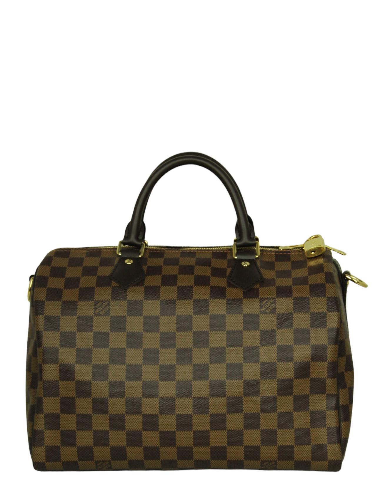 Borsa Louis Vuitton Damier Ebene Speedy Bandouliere 30 In condizioni ottime a New York, NY