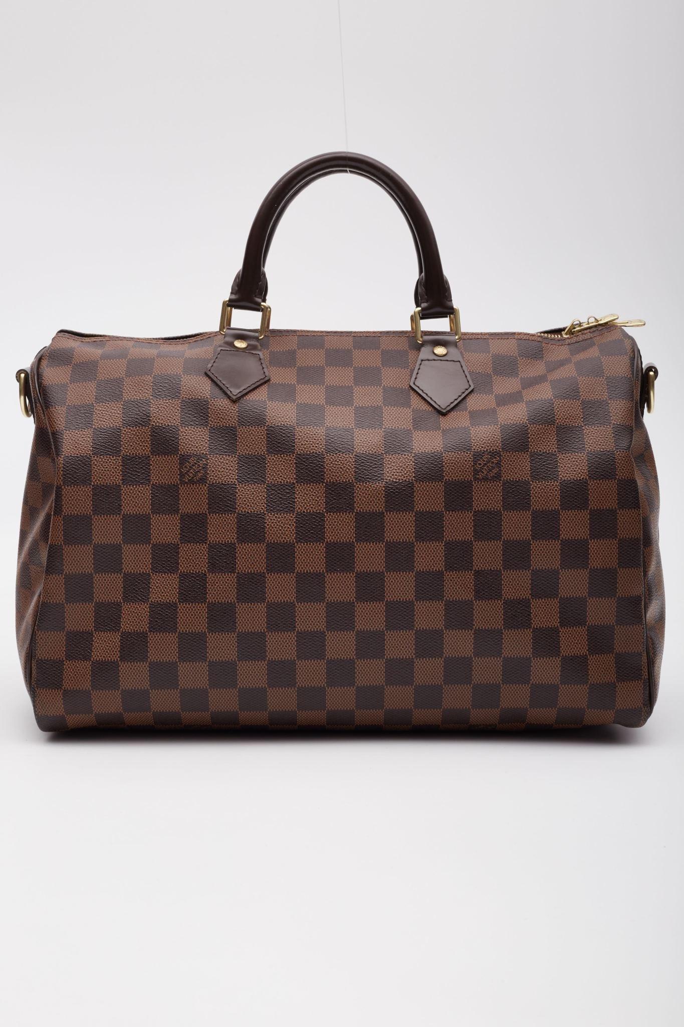 Women's or Men's Louis Vuitton Damier Ebene Speedy Bandoulière 35 Bag