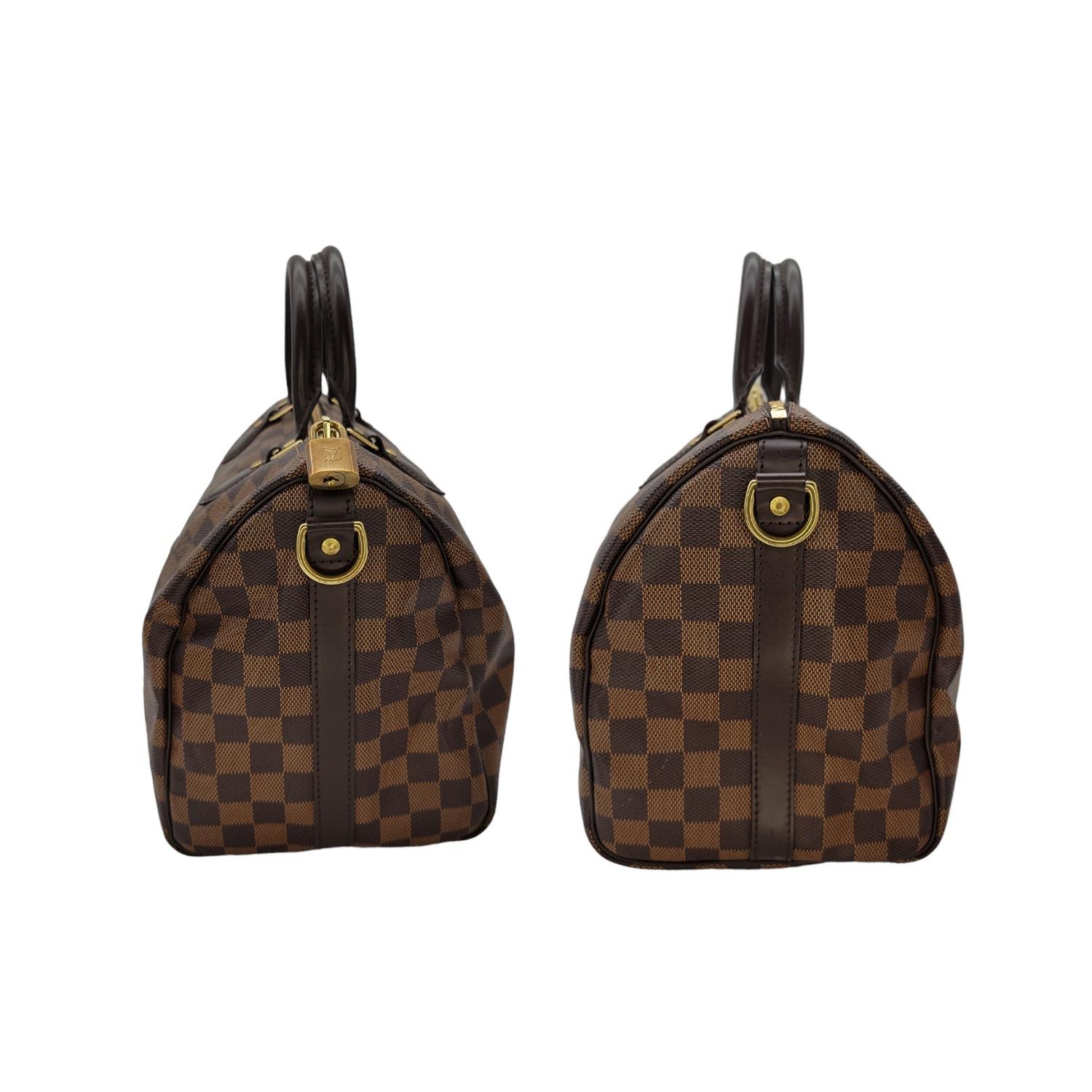 Louis Vuitton Damier Ebene Speedy Bandouliere 30 Bag For Sale 1