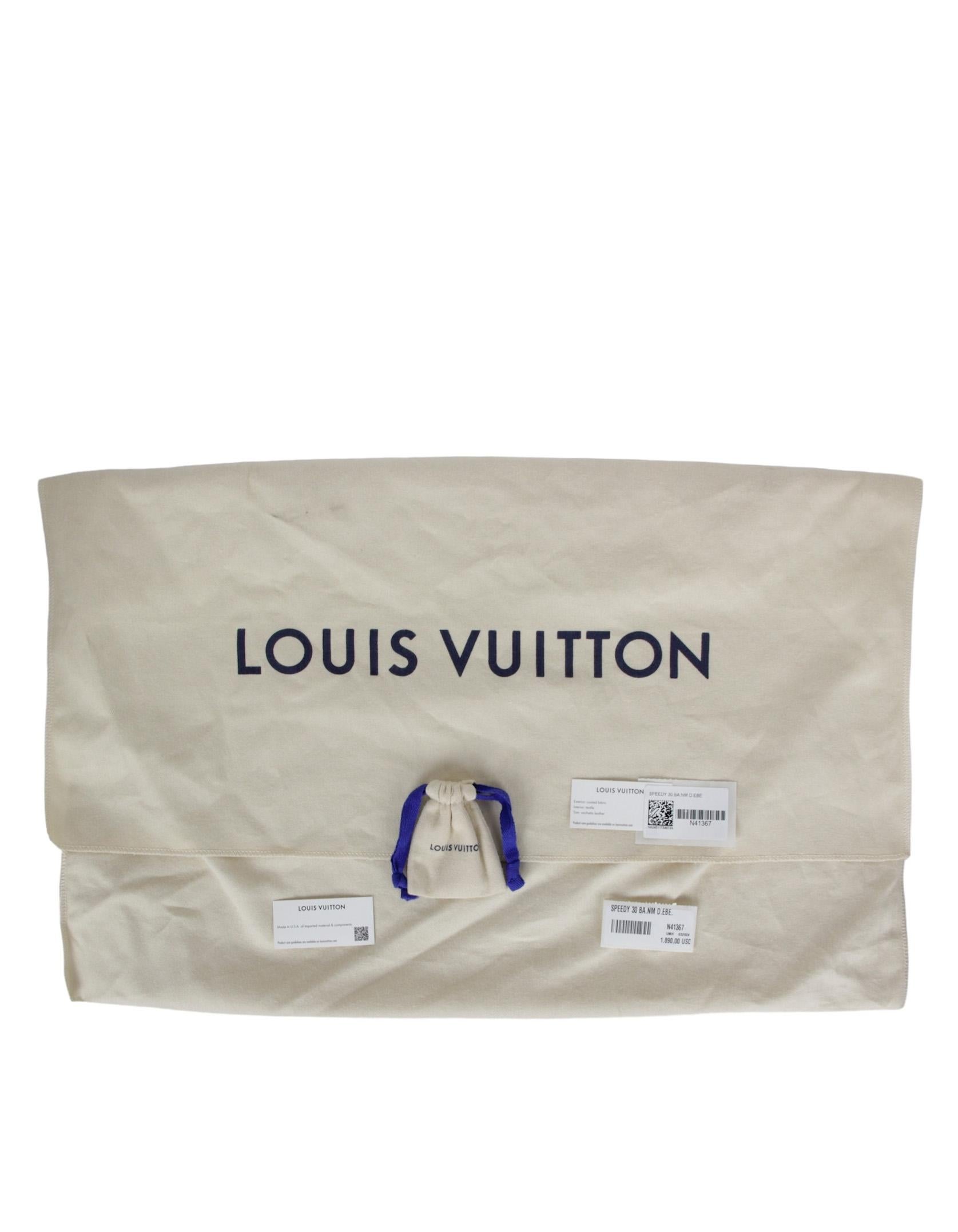 Louis Vuitton Damier Ebene Speedy Bandouliere 30 Bag For Sale 4