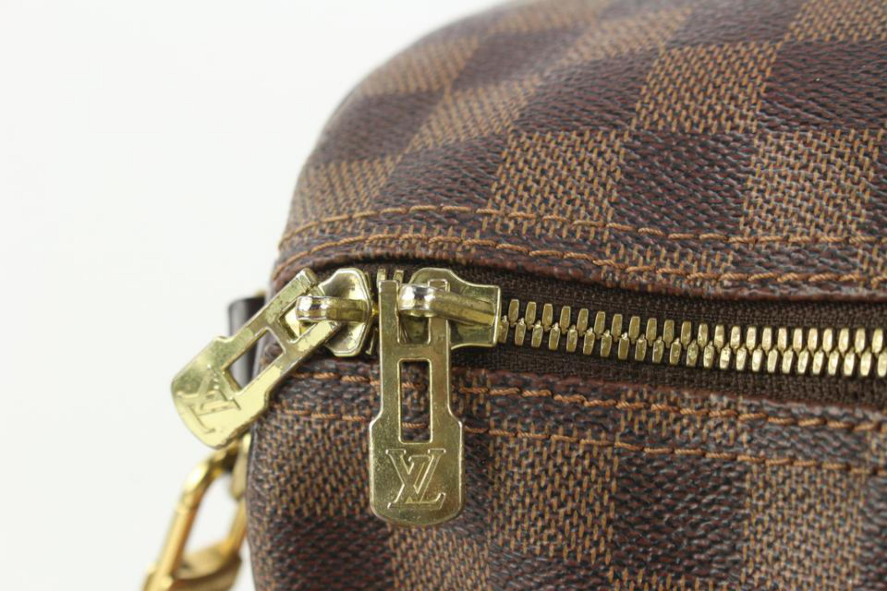 Louis Vuitton Damier Ebene Speedy Bandouliere 35 with Strap 112lv21 For Sale 1