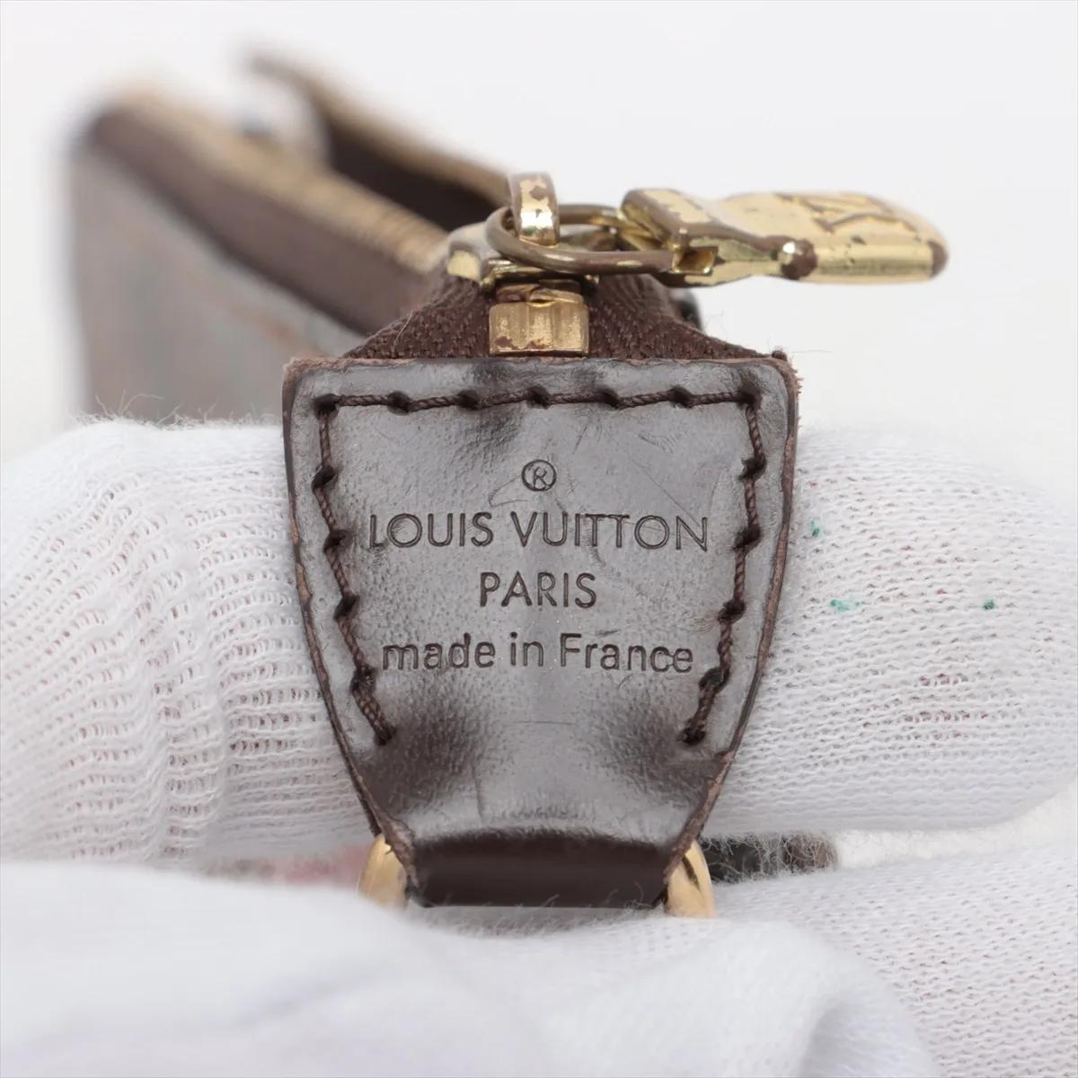 Louis Vuitton Damier Ebene T & B Mini Pochette Accessoires en vente 3