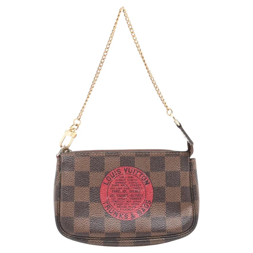 Louis Vuitton Damier Ebene T & B Mini Pochette Accessoires en vente