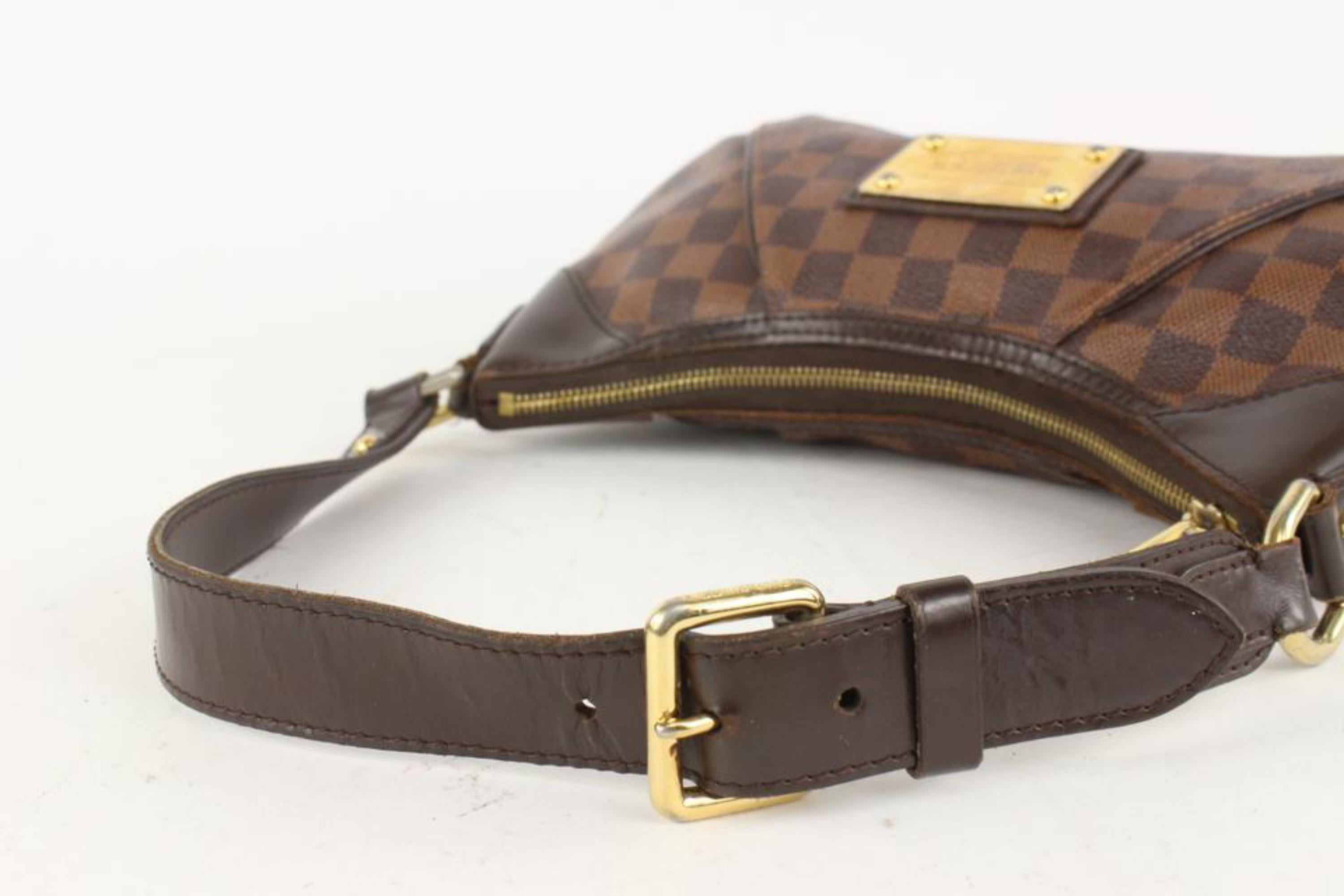 Brown Louis Vuitton Damier Ebene Thames PM Hobo Bag 1LV113 For Sale