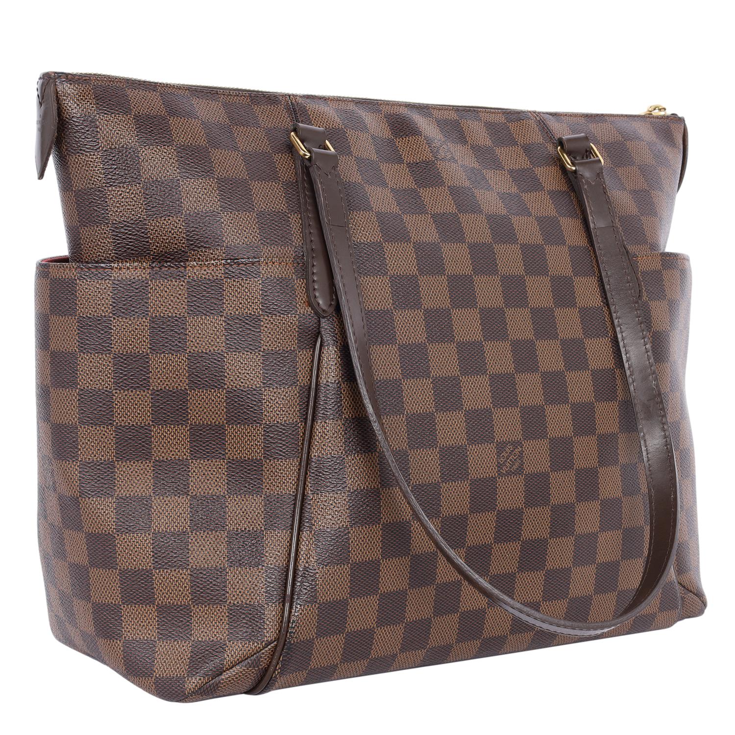 Louis Vuitton Damier Ebene Totally MM Shoulder Bag Brown 6