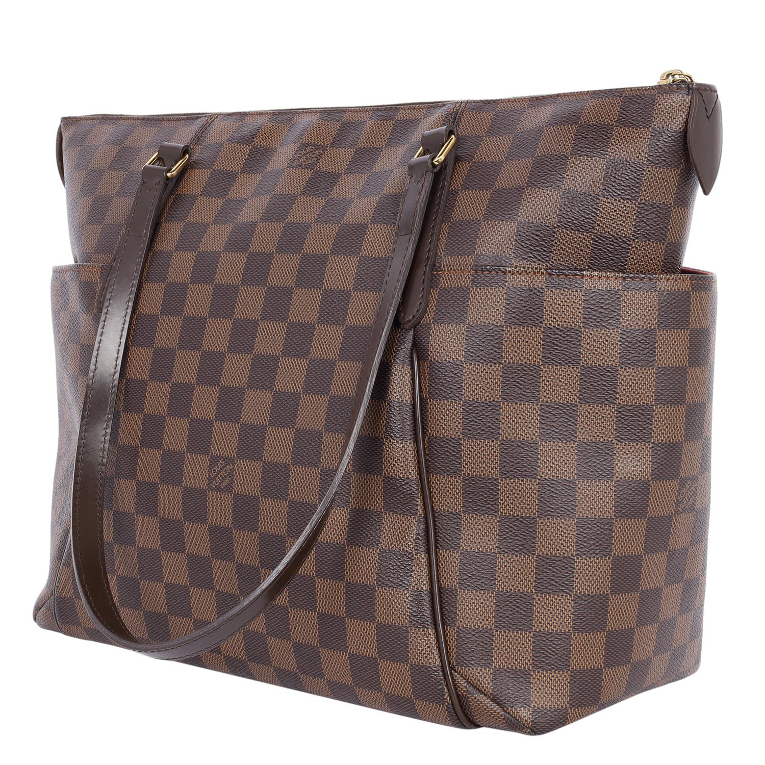 Louis Vuitton Damier Ebene Totally MM Shoulder Bag Brown 7