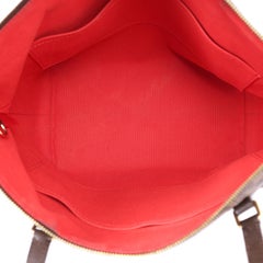 Louis Vuitton Damier Ebene Totally MM Shoulder Bag Brown