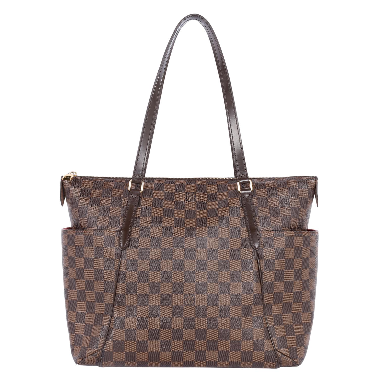Women's or Men's Louis Vuitton Damier Ebene Totally MM Shoulder Bag Brown