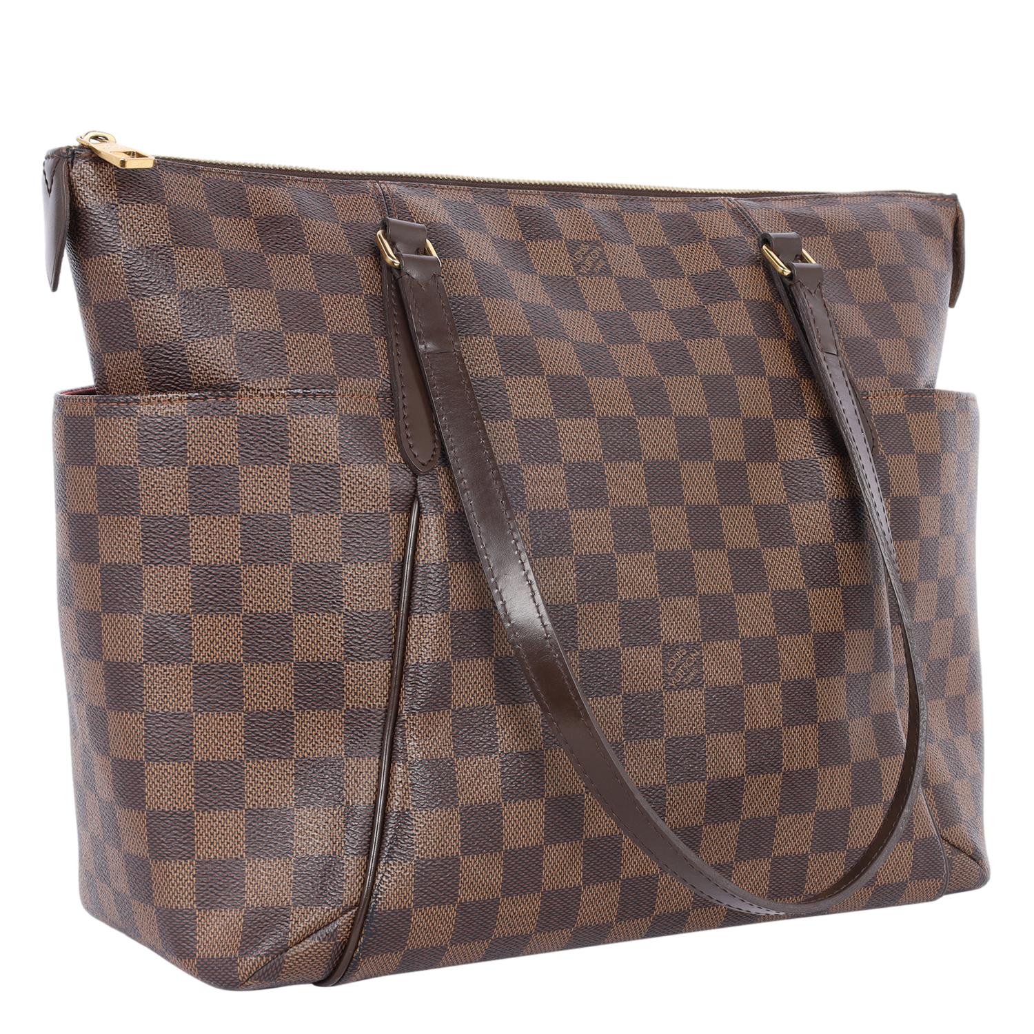 Louis Vuitton Damier Ebene Totally MM Shoulder Bag Brown 2