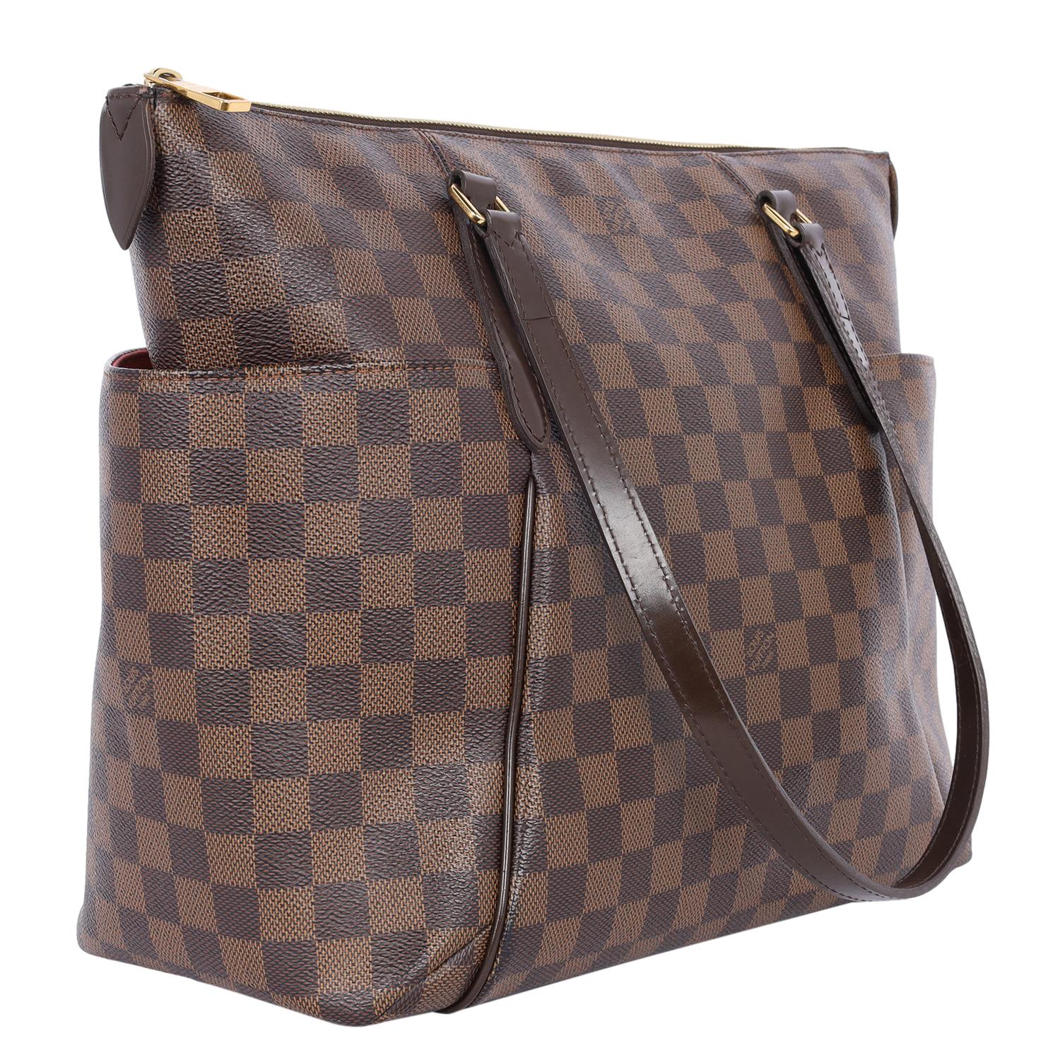 Louis Vuitton Damier Ebene Totally MM Shoulder Bag Brown 3