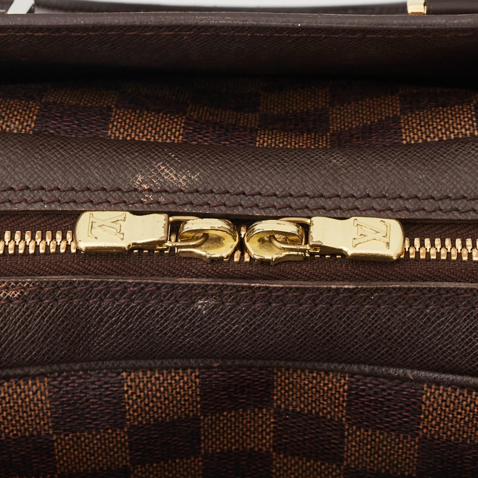 Louis Vuitton Damier Ebene Triana Top Handle Bag 2