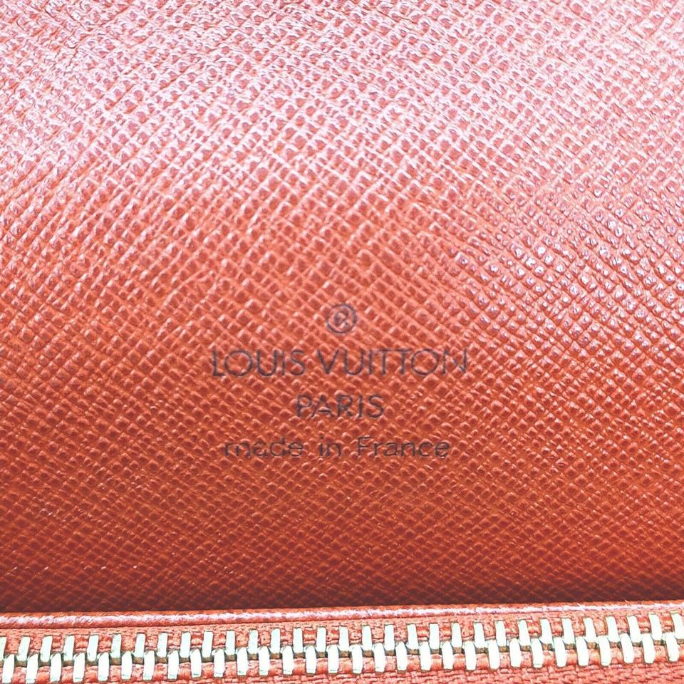 Brown Louis Vuitton Damier Ebene Tribeca Carre Flap Bag 861318 For Sale
