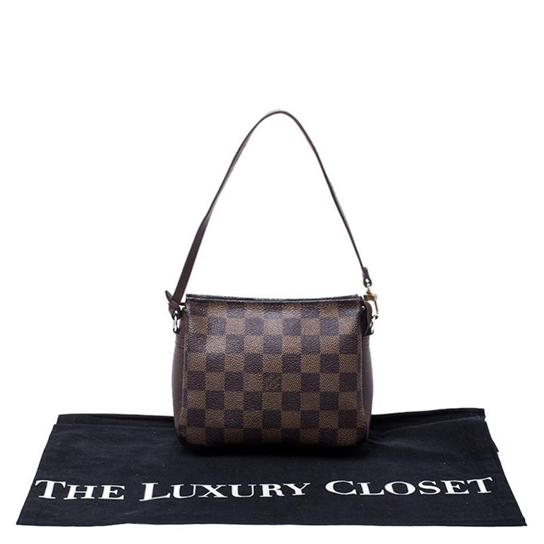 Louis Vuitton Damier Ebene Trousse Pochette Bag For Sale at