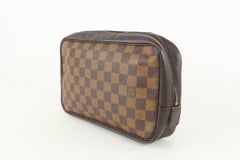 Louis Vuitton Damier Ebene Trousse Toilette Toiletry Pouch Dopp Case 108lv1