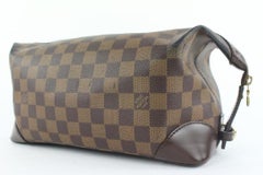 Louis Vuitton Damier Ebene Trousse Vaslav Toiletry Pouch Dopp Kit 870lvs49