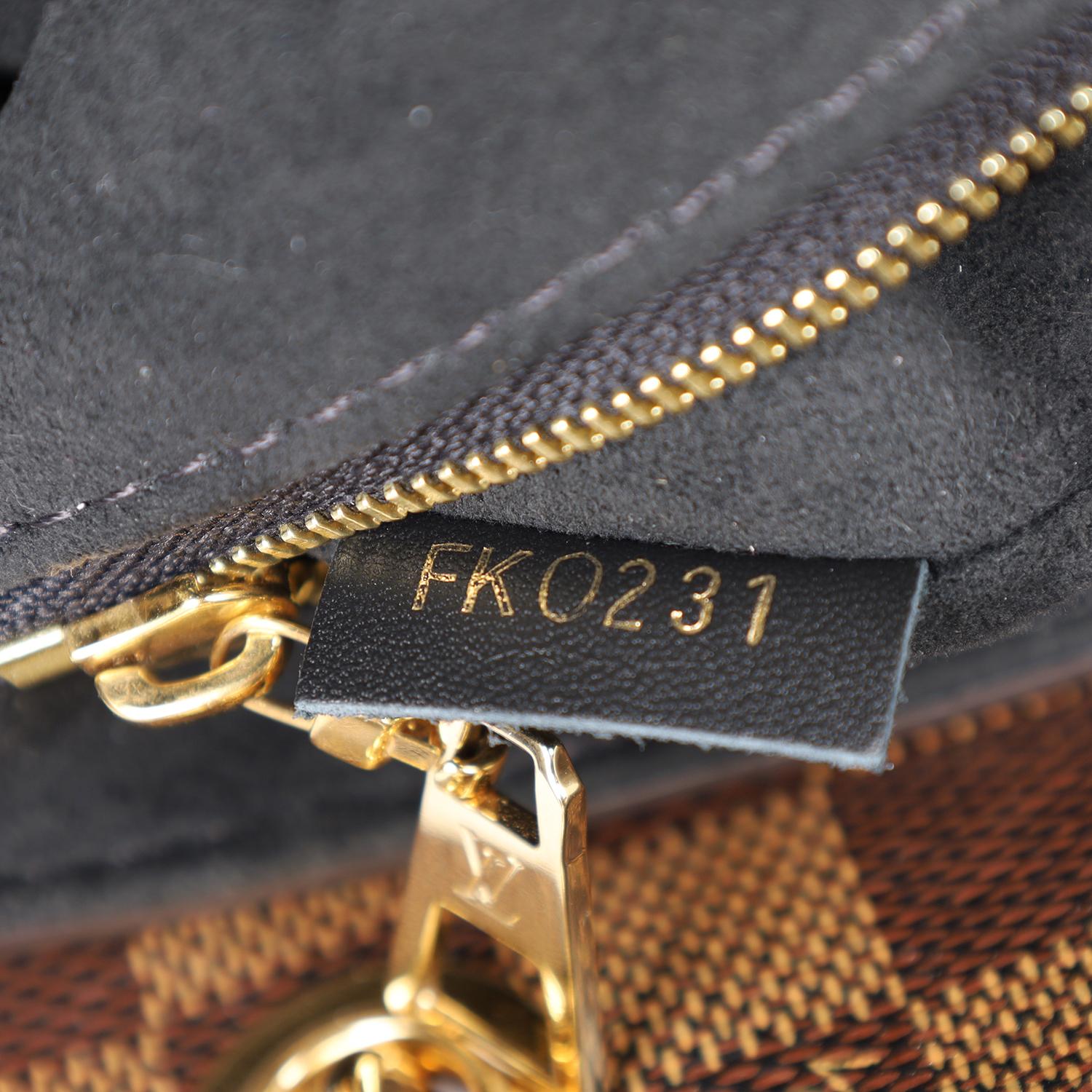 LOUIS VUITTON Damier Ebene Vavin PM Creme en vente 7