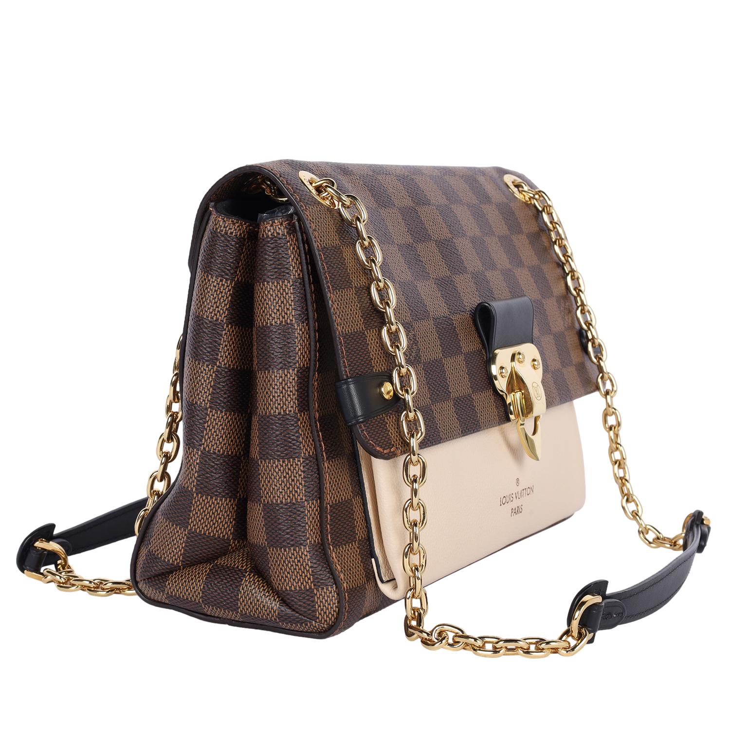 LOUIS VUITTON Damier Ebene Vavin PM Creme en vente 1