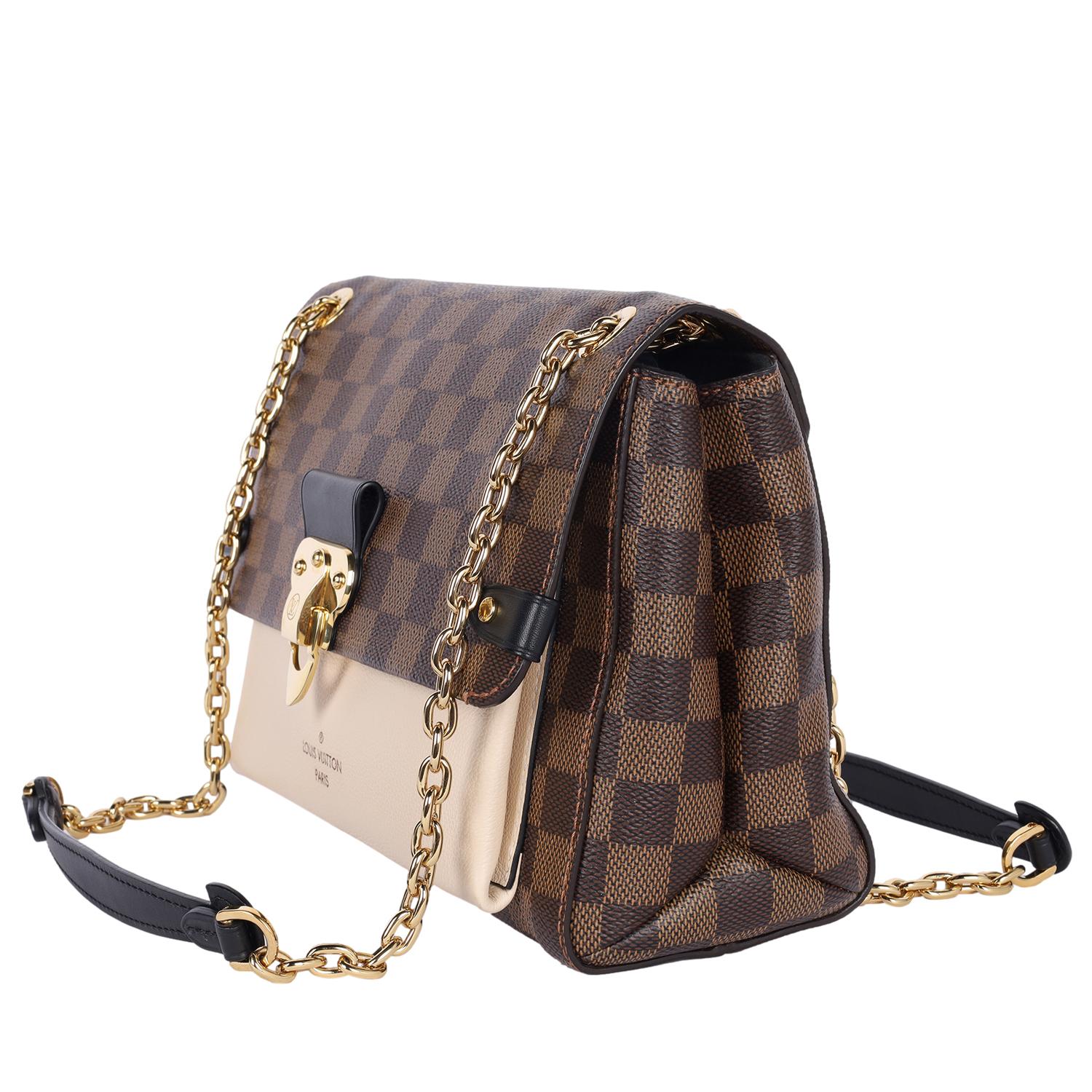 LOUIS VUITTON Damier Ebene Vavin PM Creme en vente 2