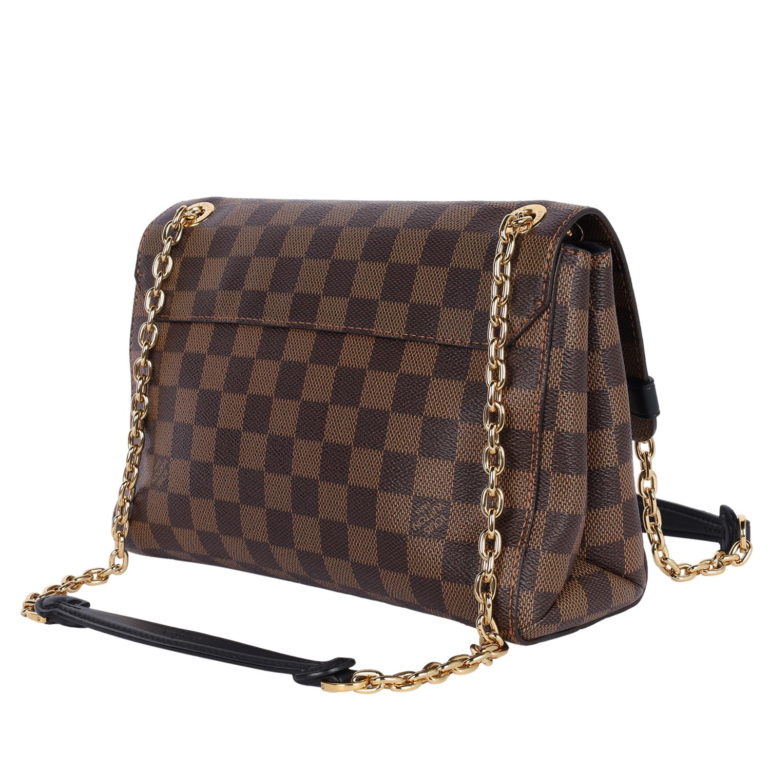 LOUIS VUITTON Damier Ebene Vavin PM Creme en vente 4
