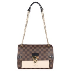 LOUIS VUITTON Damier Ebene Vavin PM Creme