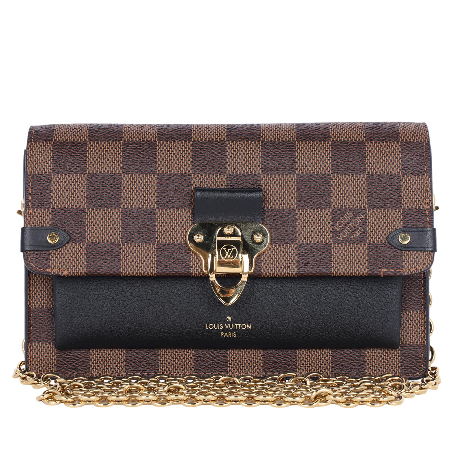Louis Vuitton Damier Ebene Vavin PM Crossbody Bag Brown 6