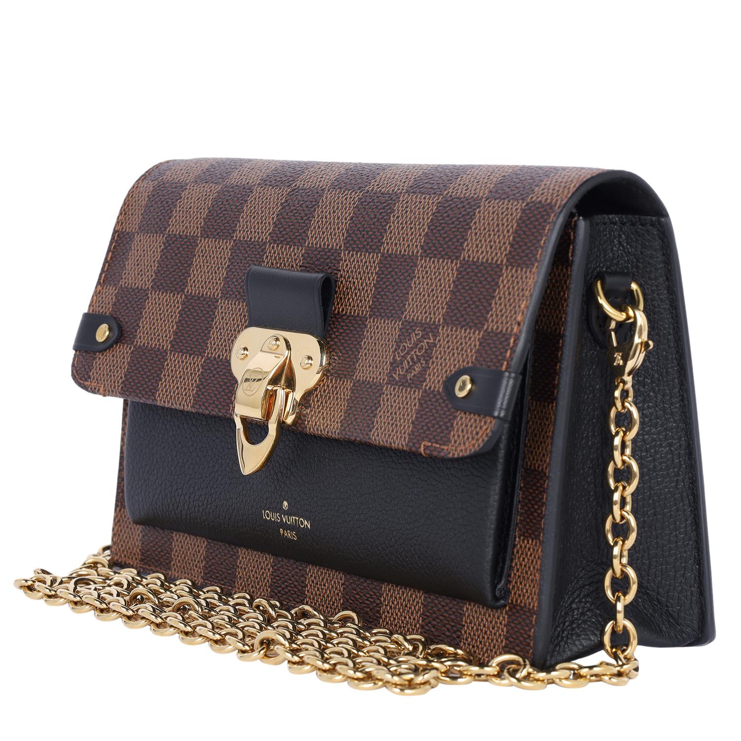 Louis Vuitton Damier Ebene Vavin PM Crossbody Bag Brown In Excellent Condition In Salt Lake Cty, UT