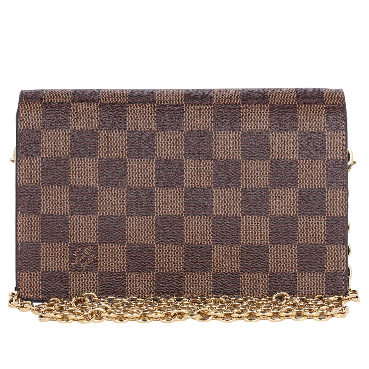 Women's Louis Vuitton Damier Ebene Vavin PM Crossbody Bag Brown