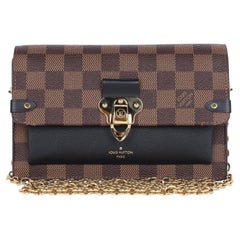 Louis Vuitton Damier Ebene Vavin PM Crossbody Bag Brown