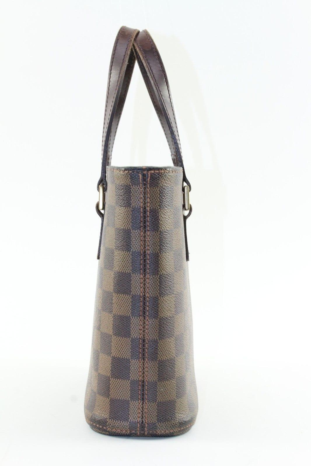 LOUIS VUITTON DAMIER EBENE Vavin PM SPECIAL ORDER TOTE 3LV1222K In Fair Condition For Sale In Dix hills, NY