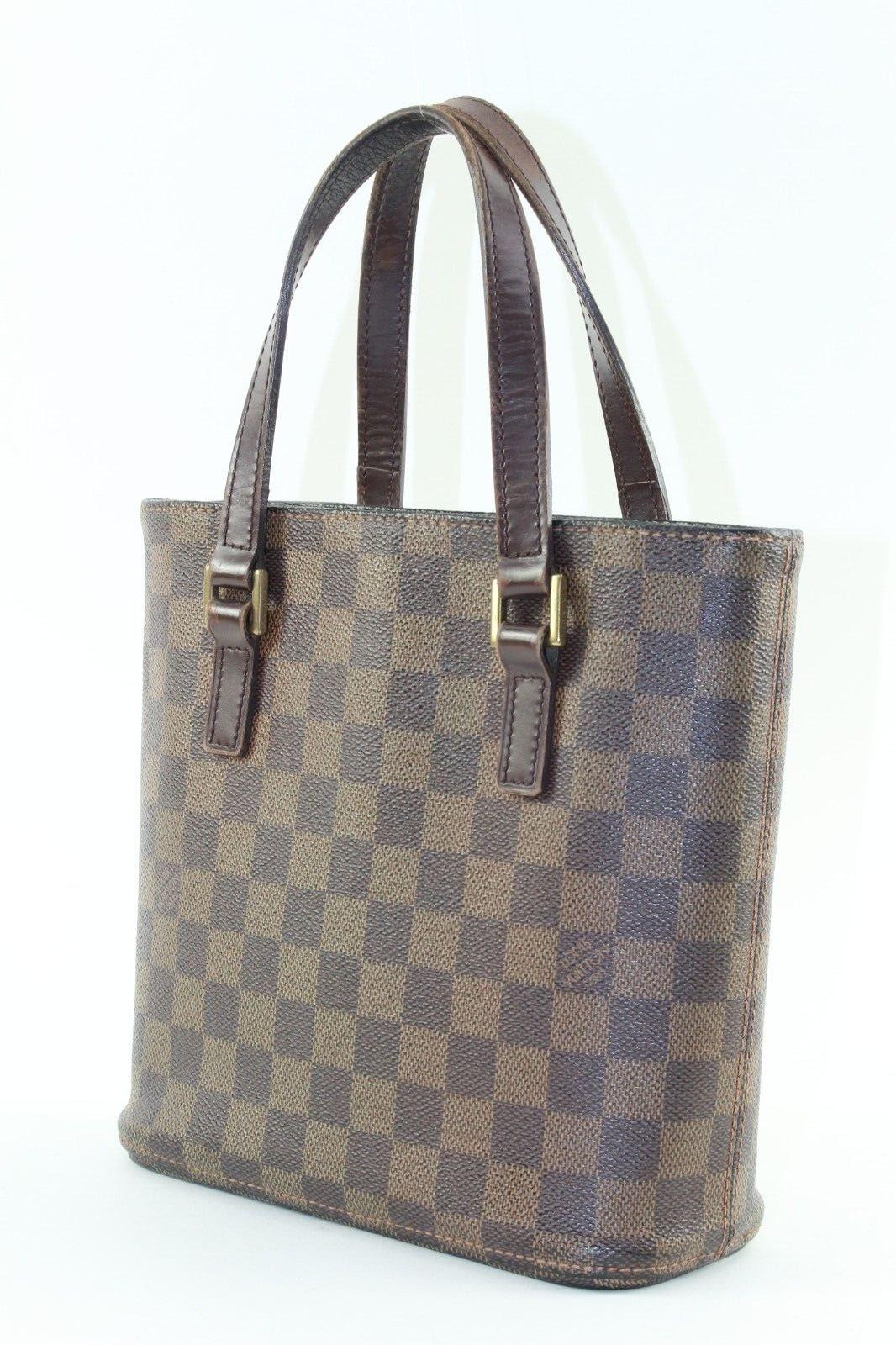 LOUIS VUITTON DAMIER EBENE Vavin PM SPECIAL ORDER TOTE 3LV1222K In Fair Condition For Sale In Dix hills, NY
