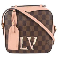 Used Louis Vuitton Damier Ebene Venus Santa Monica Camera Bag Crossbody 917lv23