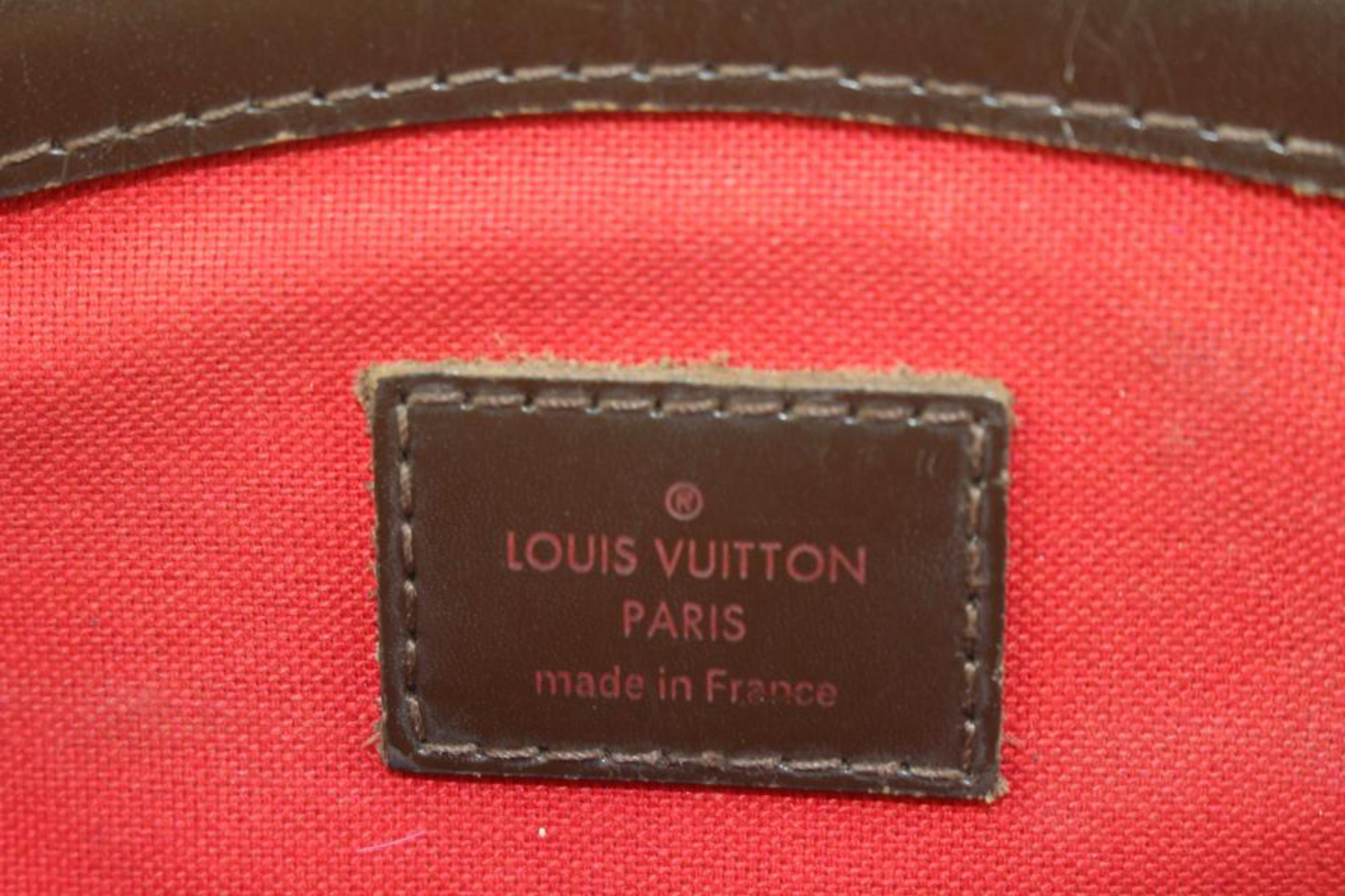 Louis Vuitton - Sac de bowling Verona en damier ébène 126lv47 en vente 6