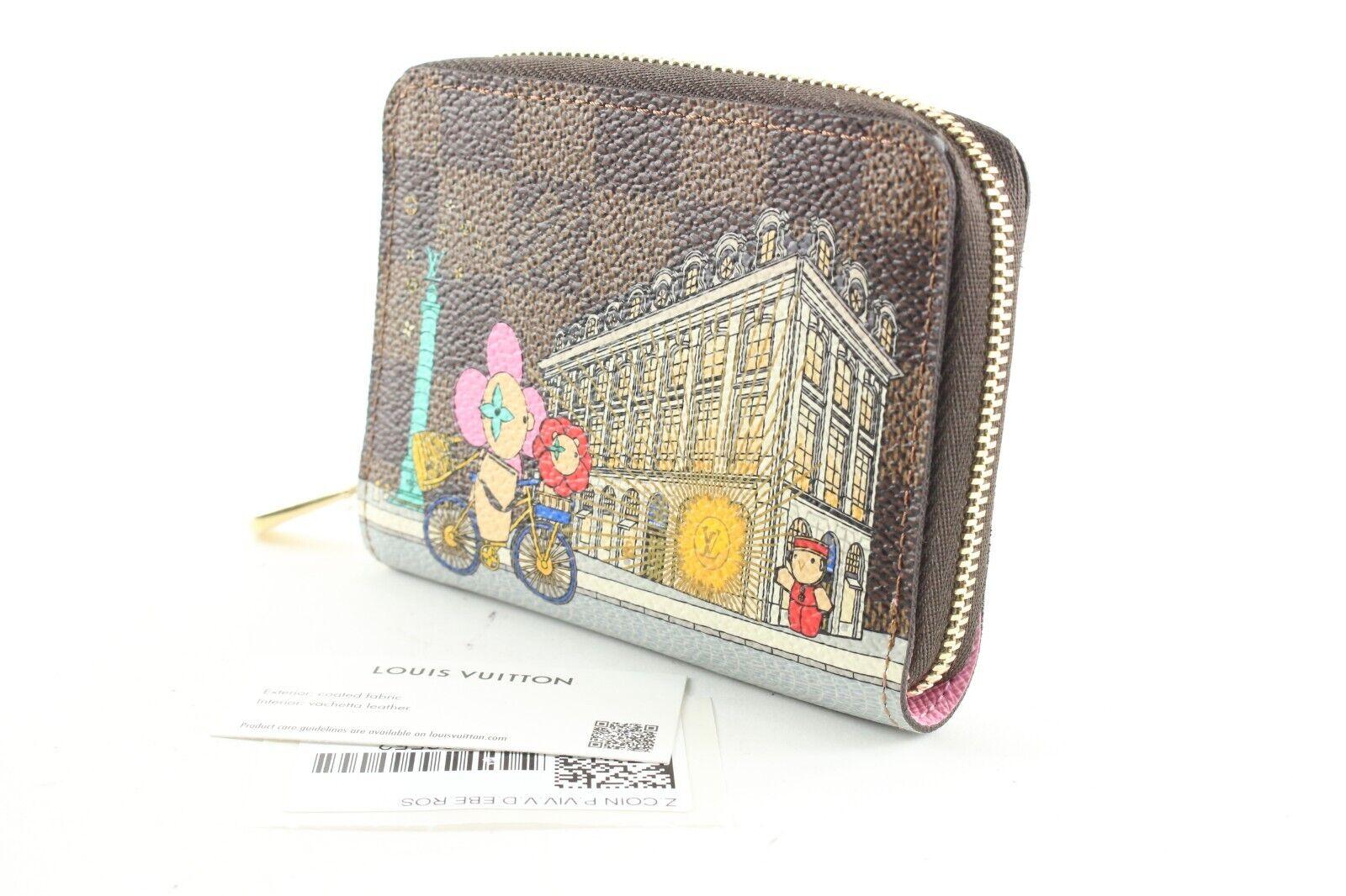 Louis Vuitton Damier Ebene Vivienne Zippy Coin Wallet 5LV525C 5