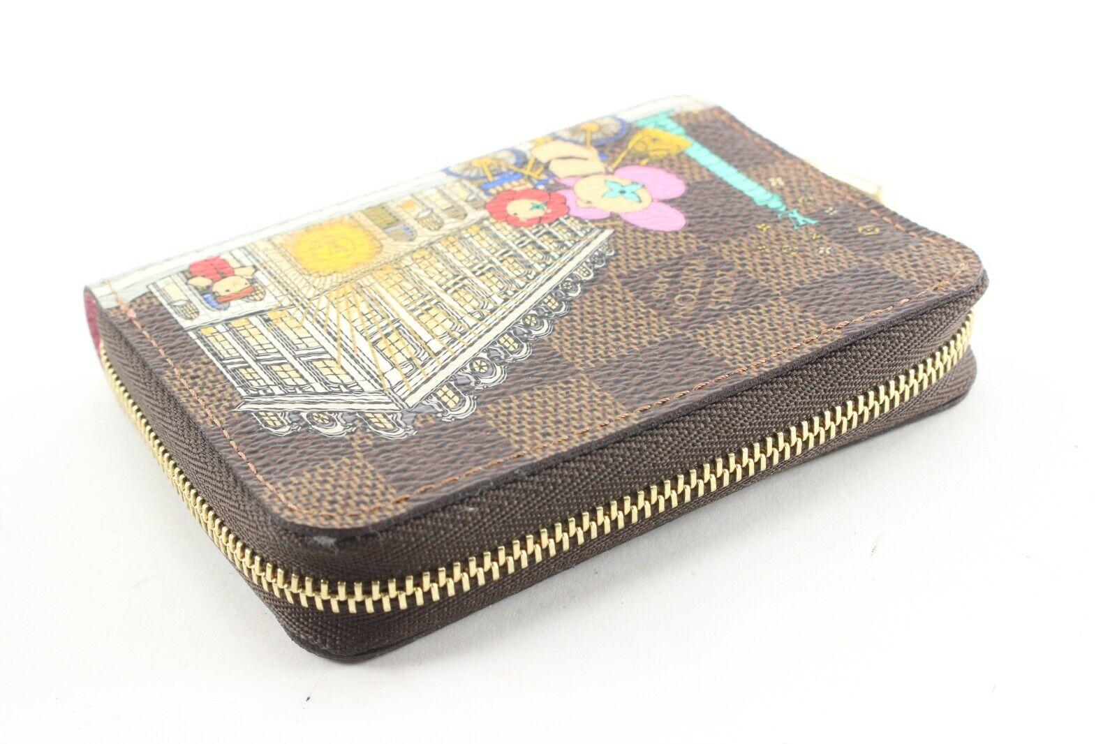 Louis Vuitton Damier Ebene Vivienne Zippy Coin Wallet 5LV525C In Excellent Condition In Dix hills, NY