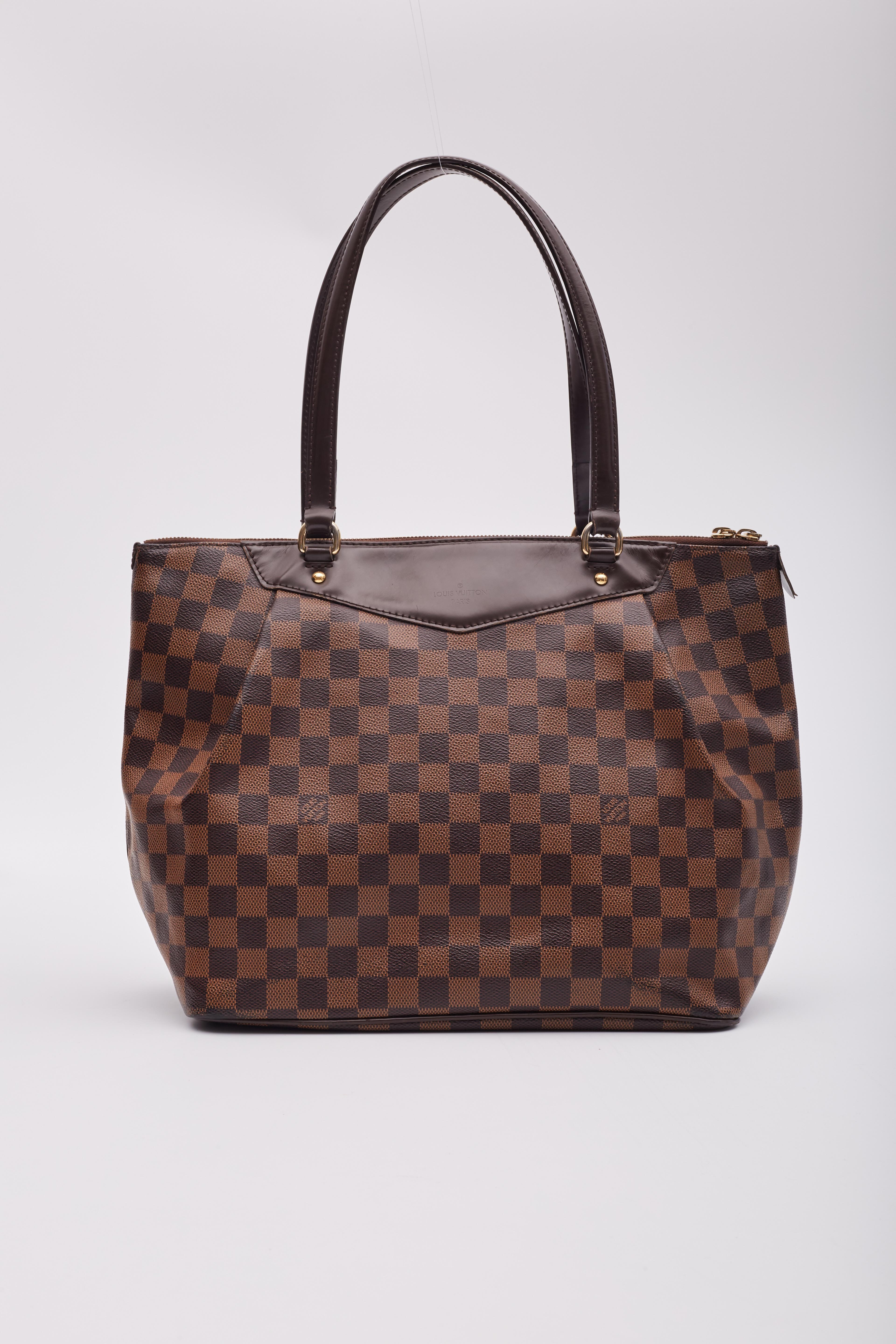 Black Louis Vuitton Damier Ebene Westminster Gm Tote For Sale